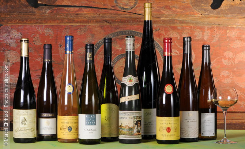 Bouteilles de vin  de Mittelbergheim - photo référence BO267N.jpg