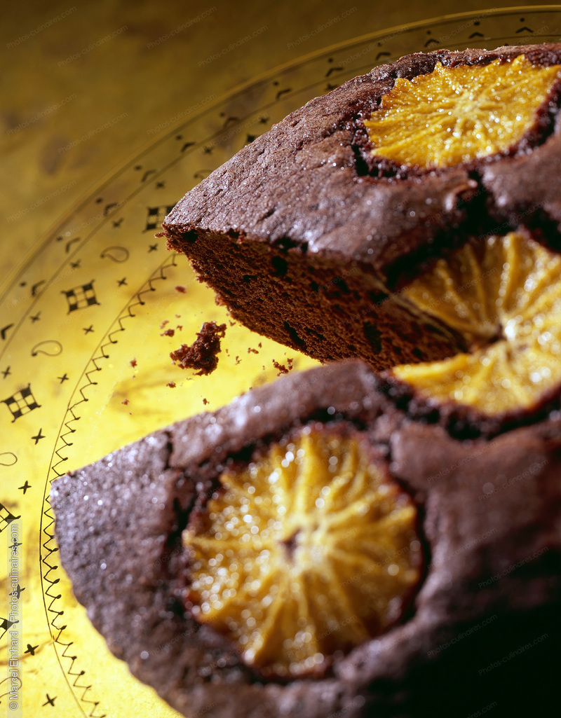 Gâteau  au chocolat à l'orange, - photo référence DE115.jpg