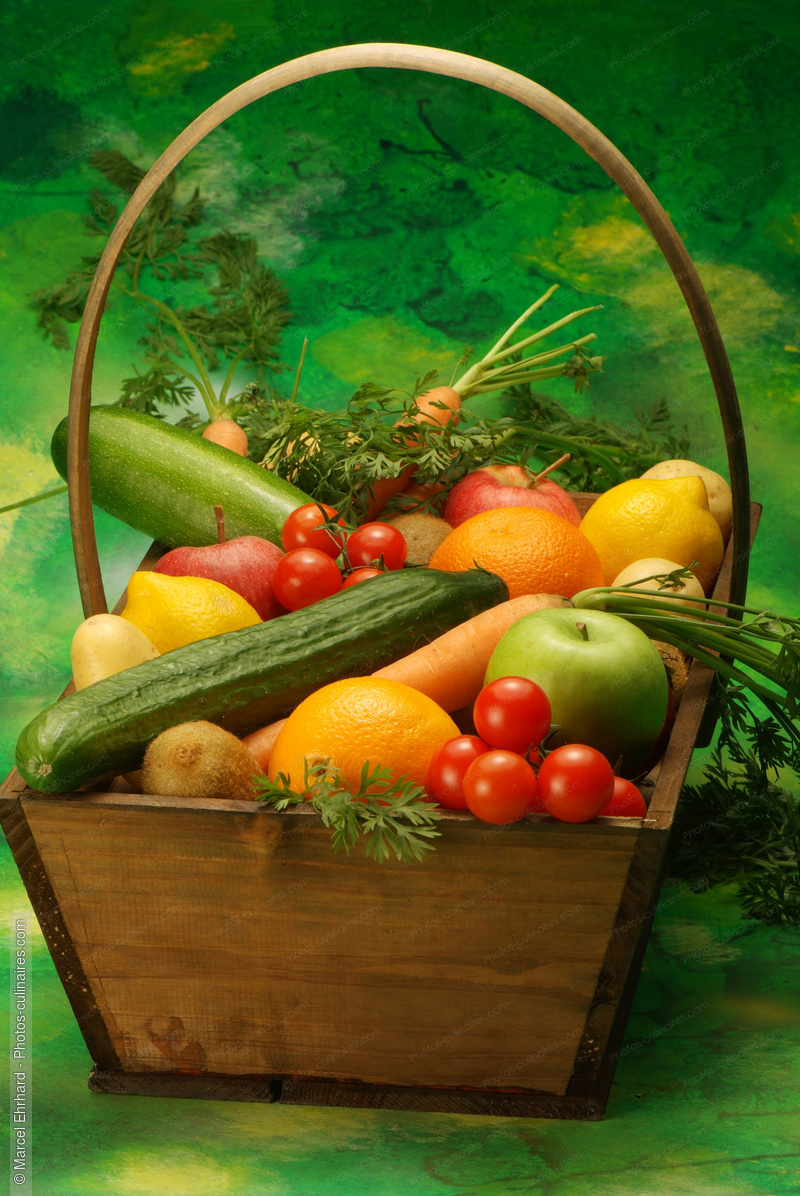 Panier de fruits et de légumes - photo référence FRU137N.jpg