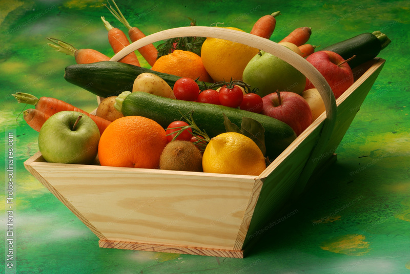 Panier de fruits et de légumes - photo référence LE184N.jpg