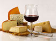 Plateau de fromage et vin