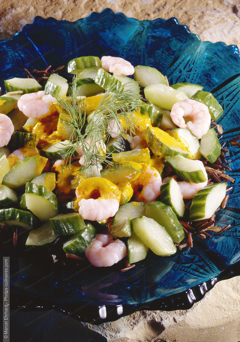 Salade de concombres et de crevettes - photo référence PO614.jpg