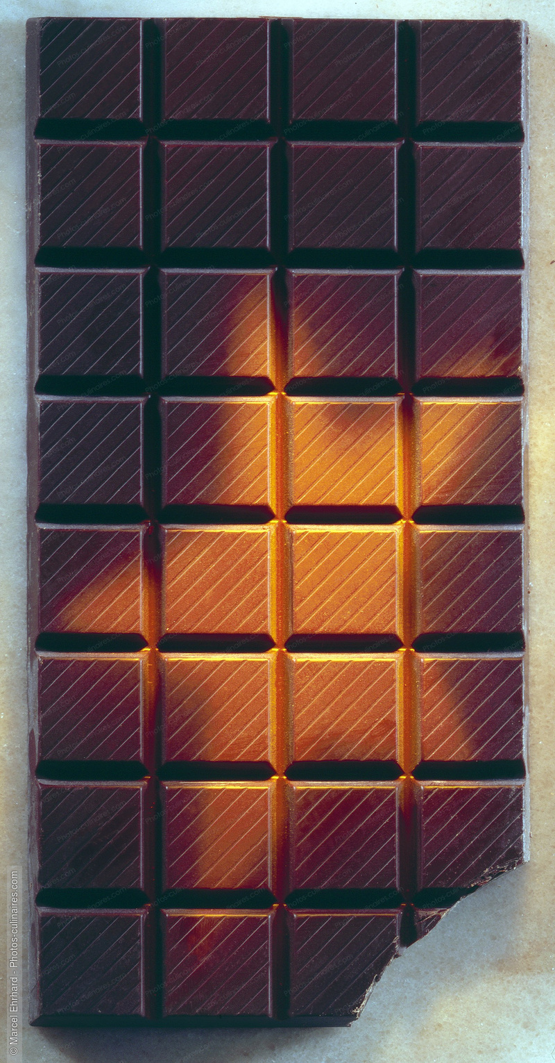 Tablette de chocolat avec étoile - photo référence DE154.jpg