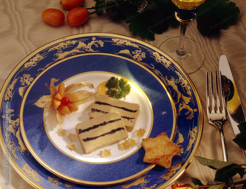 Assiette de foie gras farci - photo r&eacute;f&eacute;rence FG82.jpg