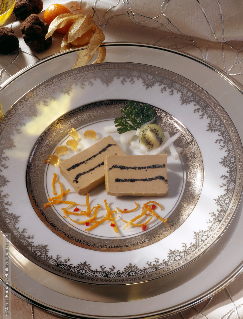 Assiette de foie gras farci - photo r&eacute;f&eacute;rence FG87.jpg