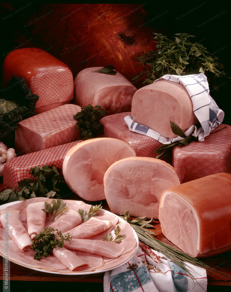 Assortiment de jambons - photo r&eacute;f&eacute;rence CH11.jpg
