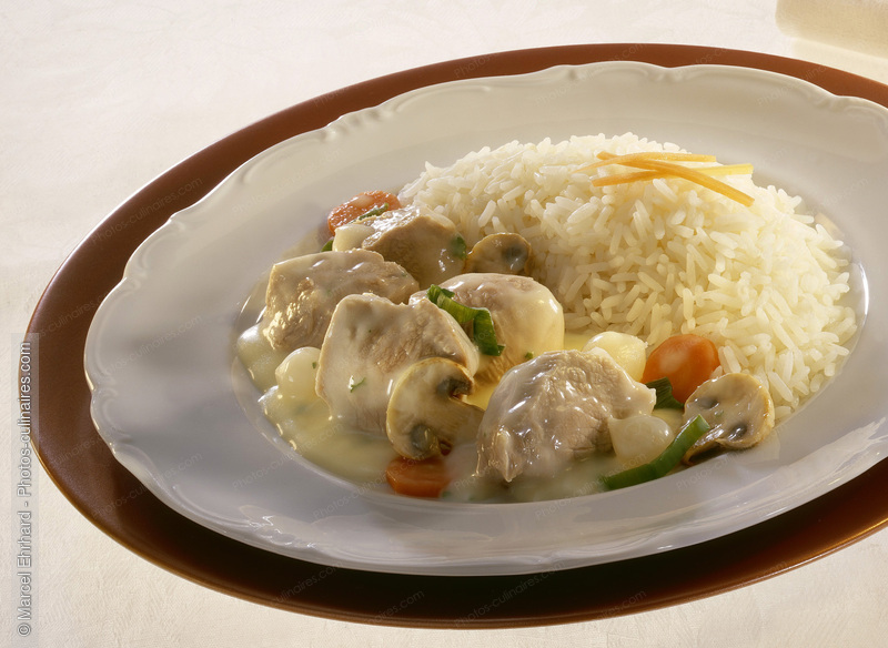 Blanquette de veau, riz pilaf - photo r&eacute;f&eacute;rence PC393.jpg