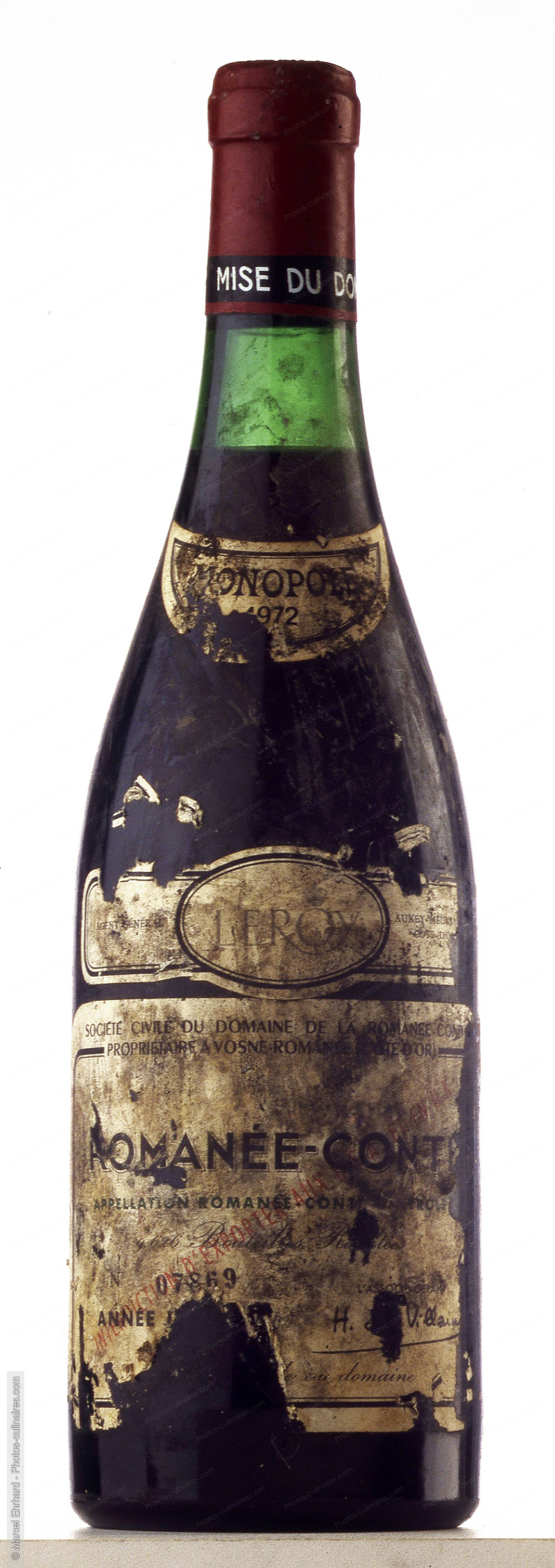 Bouteille de Roman&eacute;e Conti - photo r&eacute;f&eacute;rence BO122.jpg