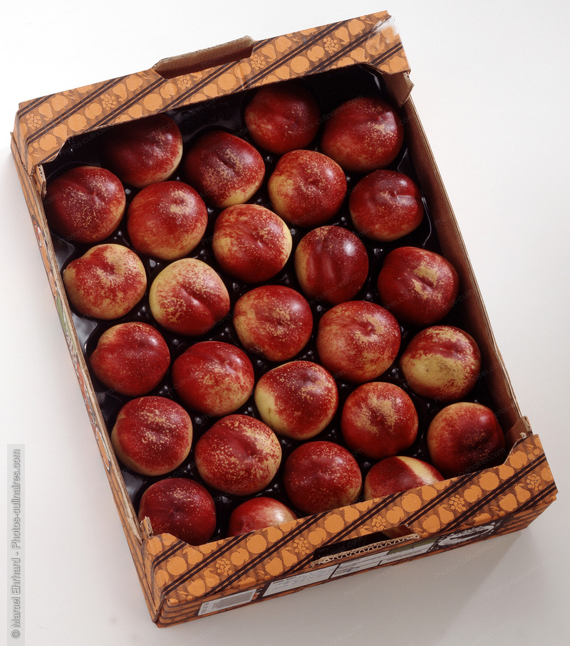 Cageot de nectarines blanches - photo r&eacute;f&eacute;rence FRU74.jpg