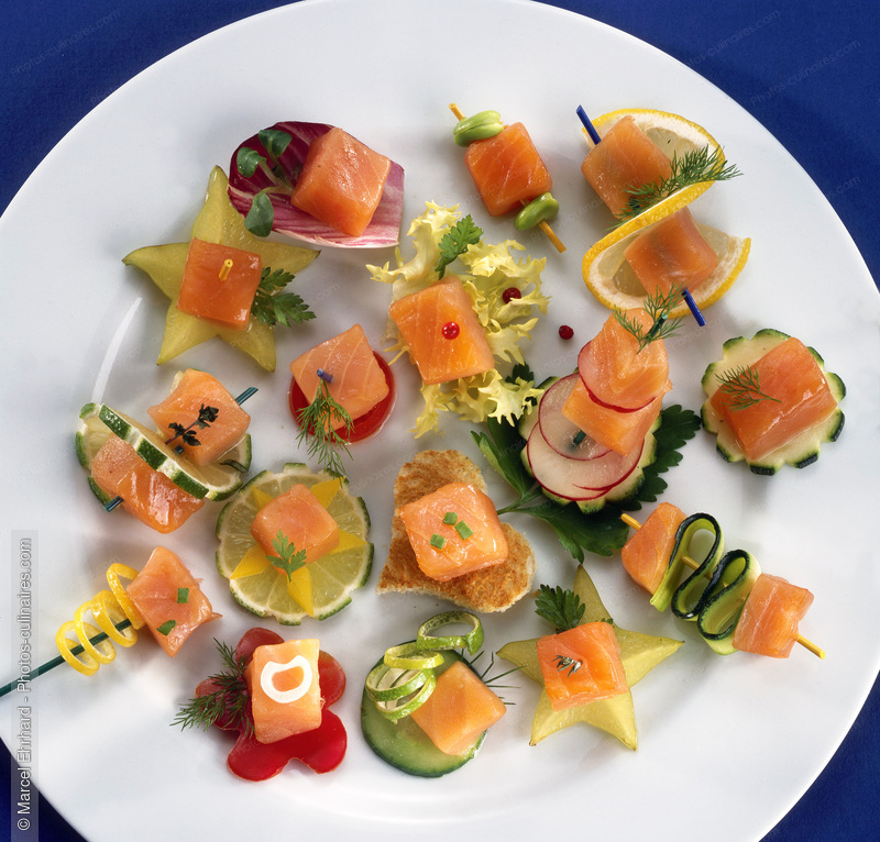 Canap&eacute;s  de saumon - photo r&eacute;f&eacute;rence AB72.jpg