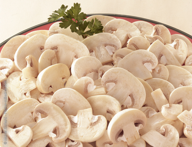 Champignons de Paris tranch&eacute;s - photo r&eacute;f&eacute;rence LE591.jpg