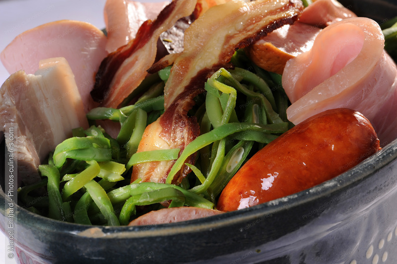 Cochonaille et haricots verts - photo r&eacute;f&eacute;rence PC637N.jpg