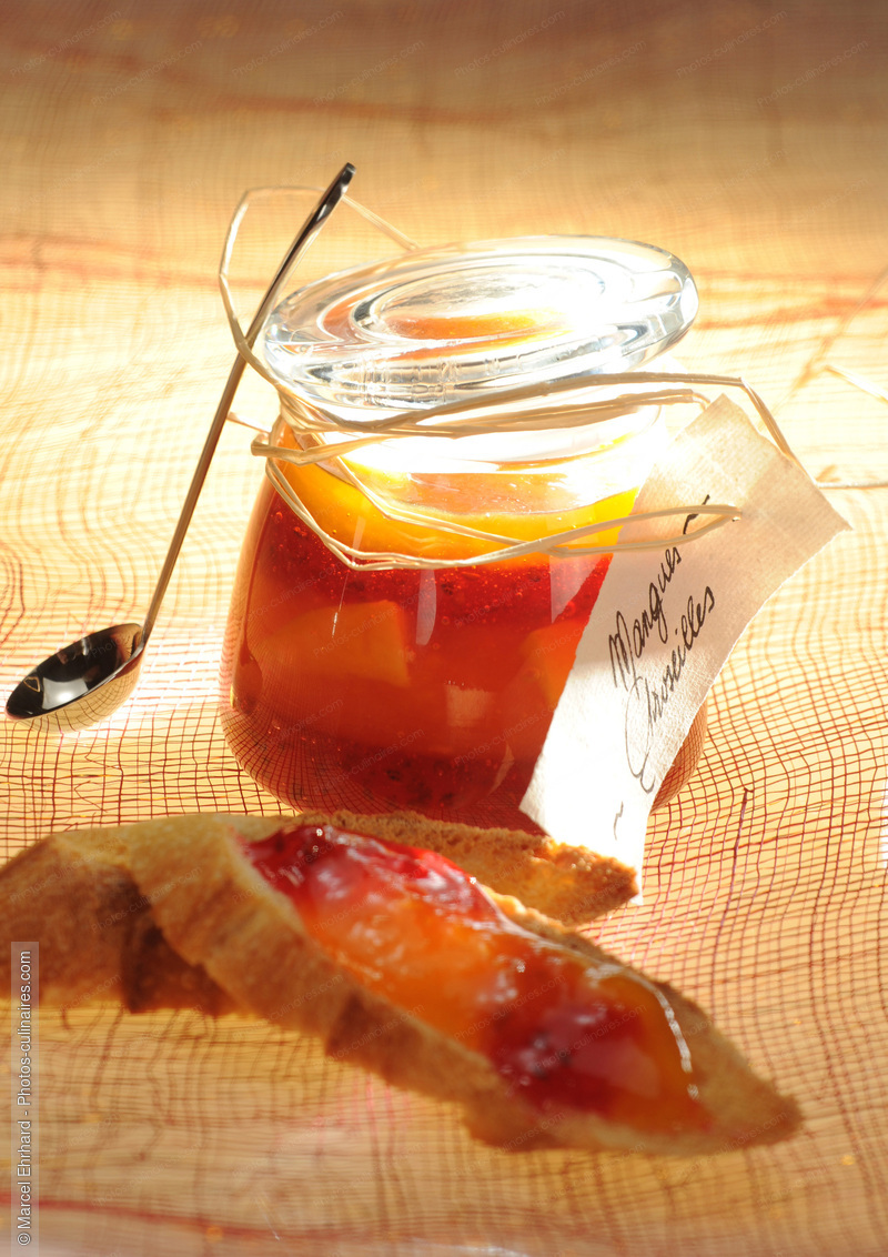 Confiture de mangues et de groseilles - photo r&eacute;f&eacute;rence CO24N.jpg