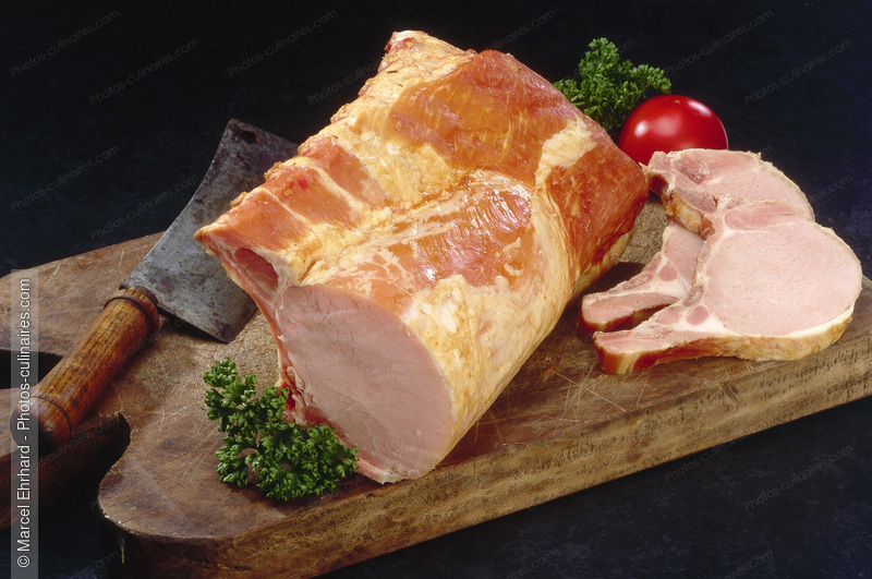 C&ocirc;tes de porc cuites - photo r&eacute;f&eacute;rence CH448.jpg