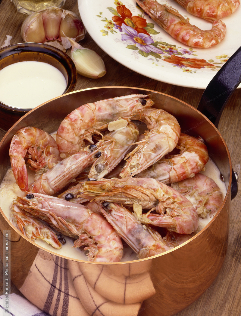 Crevettes &agrave; la cr&egrave;me - photo r&eacute;f&eacute;rence PO599.jpg