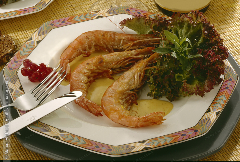 Crevettes grill&eacute;es - photo r&eacute;f&eacute;rence PO255.jpg
