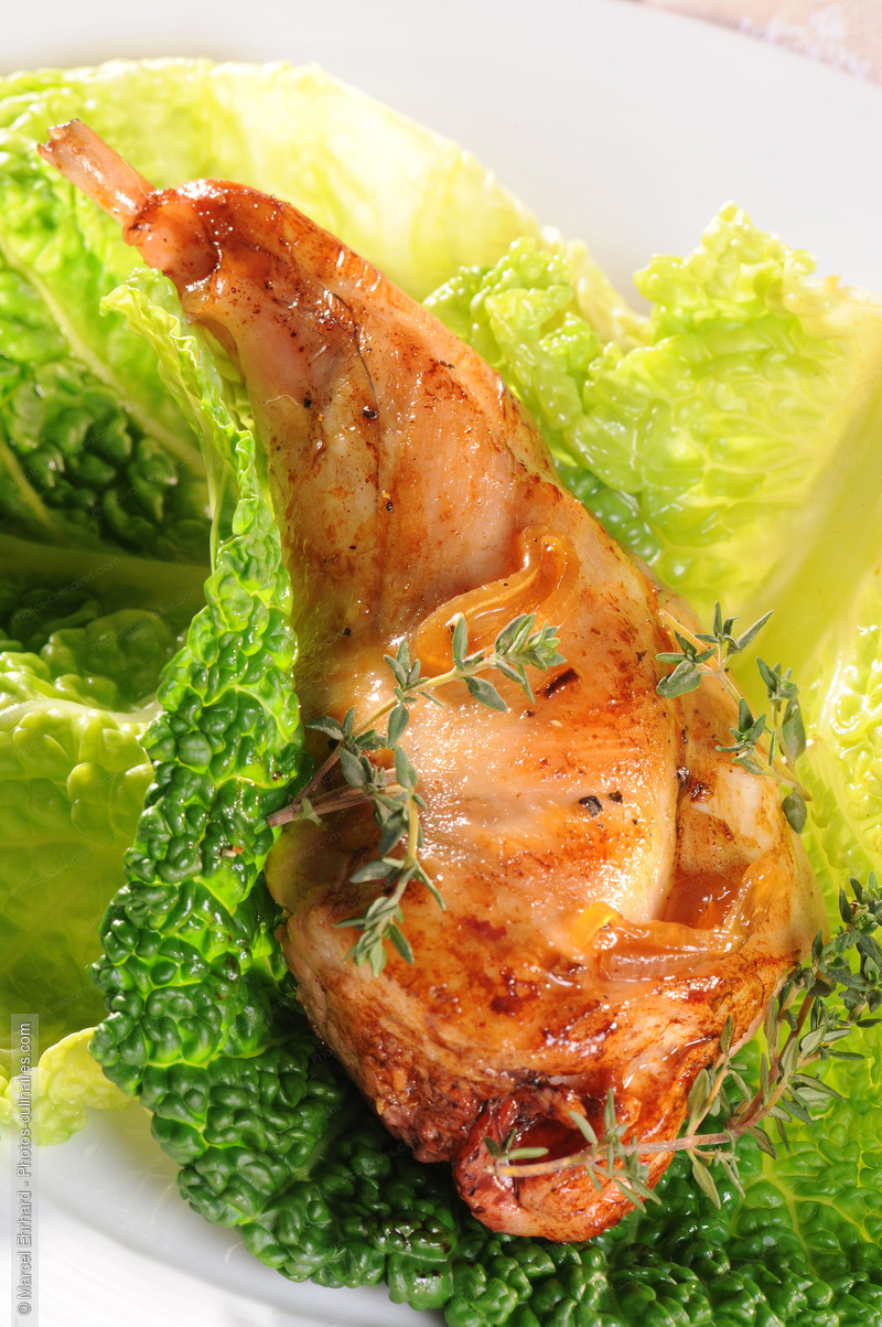 Cuisse de lapin au chou vert - photo r&eacute;f&eacute;rence PC973N.jpg