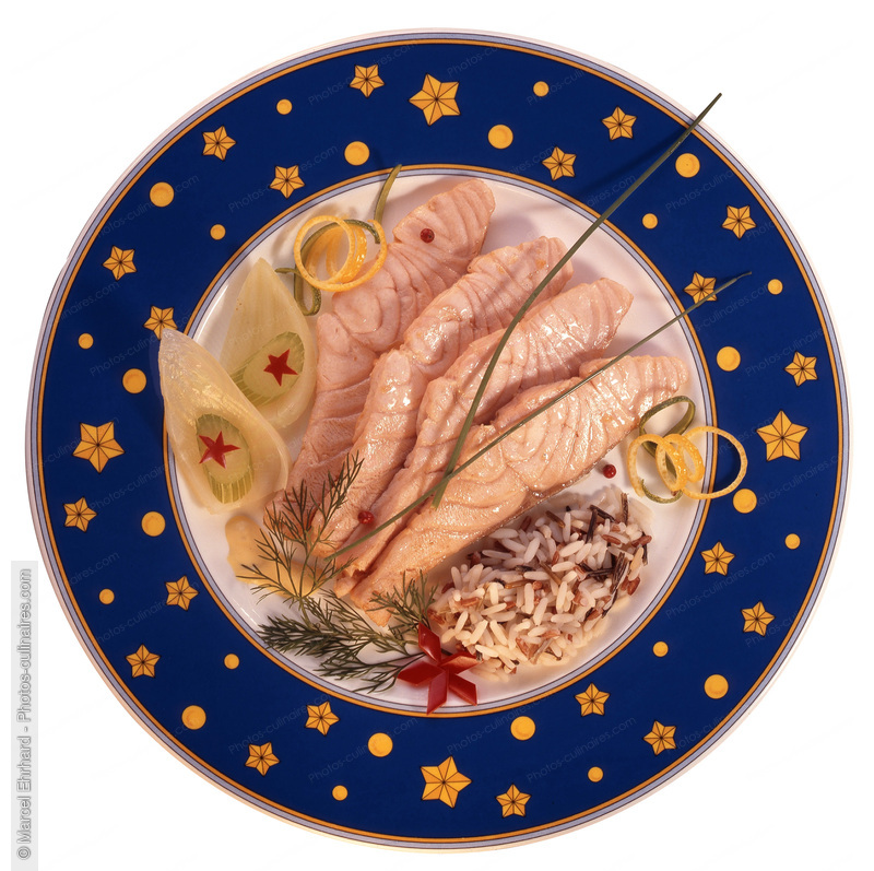 Escalope de saumon au riz sauvage - photo r&eacute;f&eacute;rence PO123.jpg