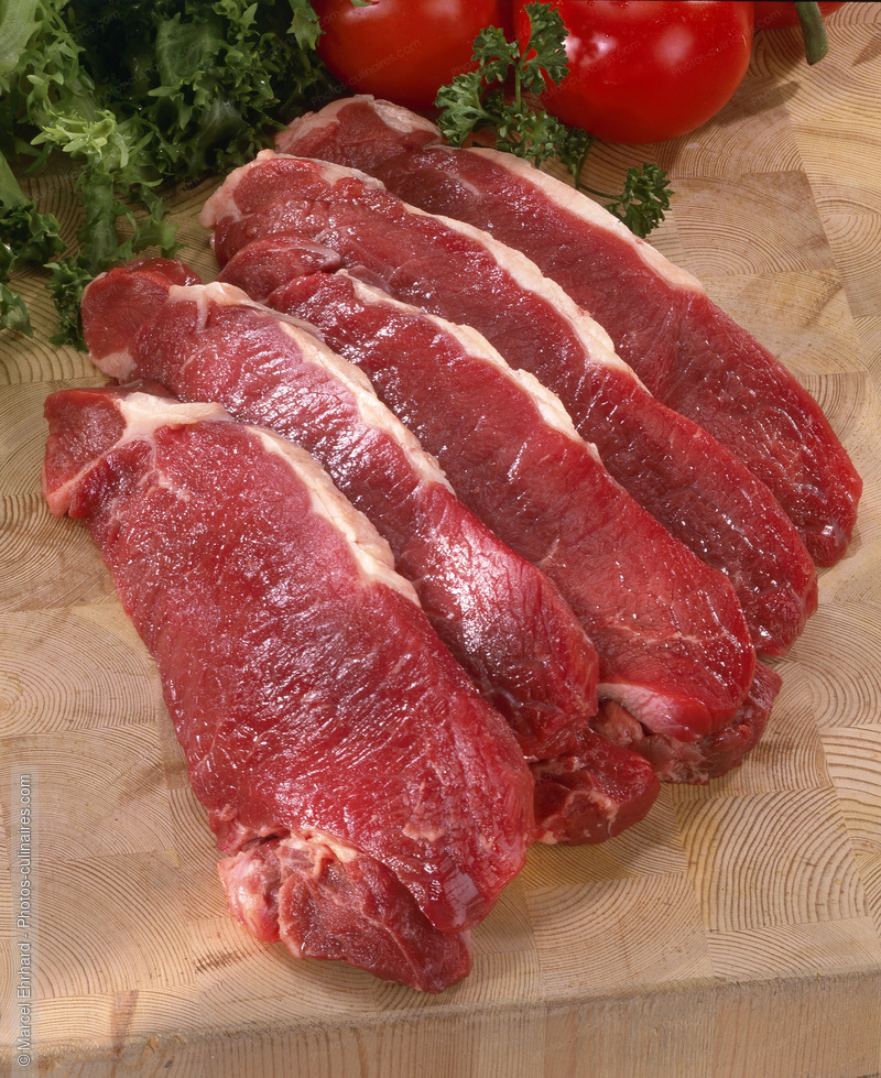 Faux filet de boeuf crus tranch&eacute;s - photo r&eacute;f&eacute;rence VC124.jpg
