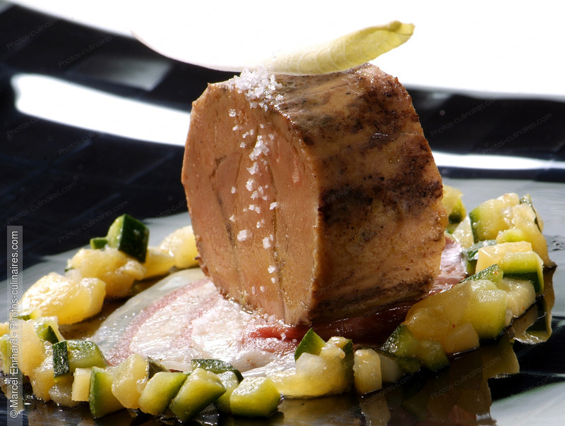 Foie gras mi cuit aux courgettes - photo référence FG70N.jpg