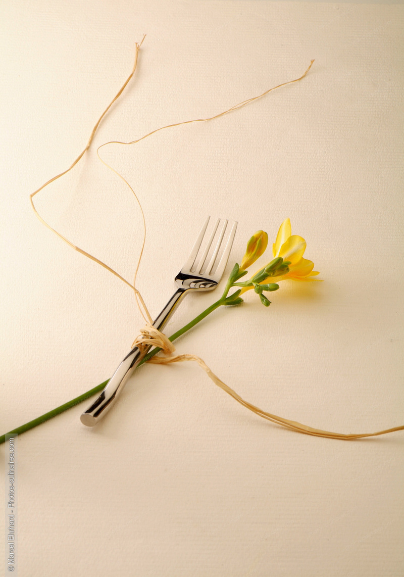 Fourchette et fleur - photo r&eacute;f&eacute;rence AT169.jpg