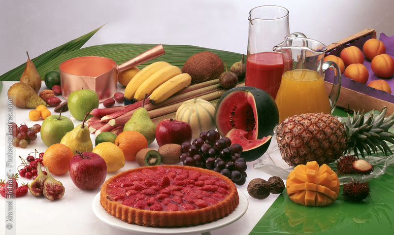 Fruits, jus de fruit et tarte aux fruits - photo référence FRU19.jpg