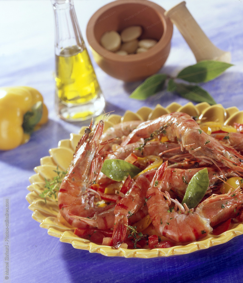Gambas &agrave; la proven&ccedil;ale - photo r&eacute;f&eacute;rence PO288.jpg