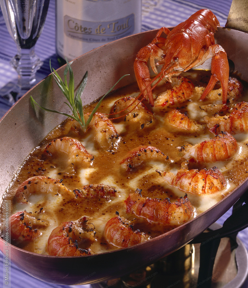 Gratin d'&eacute;crevisses au vin blanc - photo r&eacute;f&eacute;rence PO338.jpg