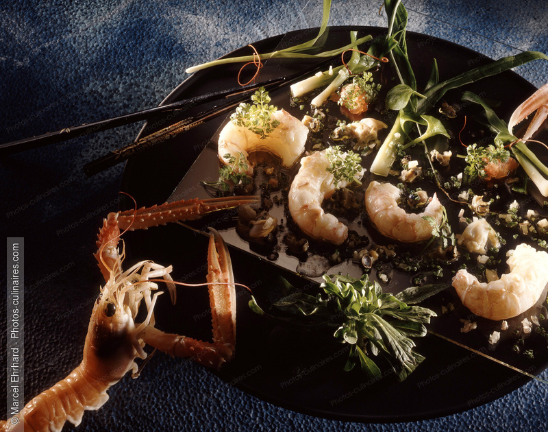 Marinade ti&egrave;de de langoustines - photo r&eacute;f&eacute;rence PO10.jpg