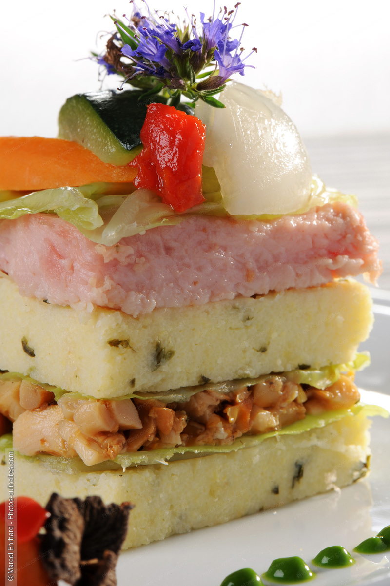 Mille feuille  aux champignons - photo r&eacute;f&eacute;rence PC555N.jpg