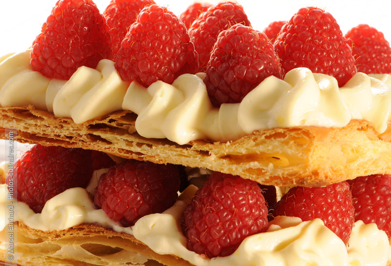 Millefeuille aux framboises - photo r&eacute;f&eacute;rence DE428N.jpg