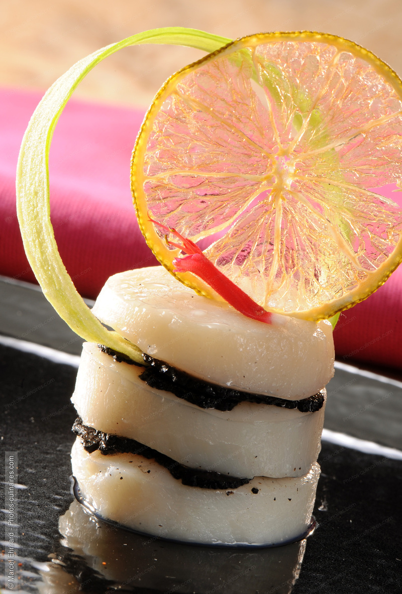 Millefeuille de saint Jacques - photo r&eacute;f&eacute;rence PO442N.jpg