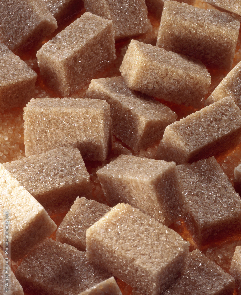 Morceaux de sucres roux - photo r&eacute;f&eacute;rence DE262.jpg