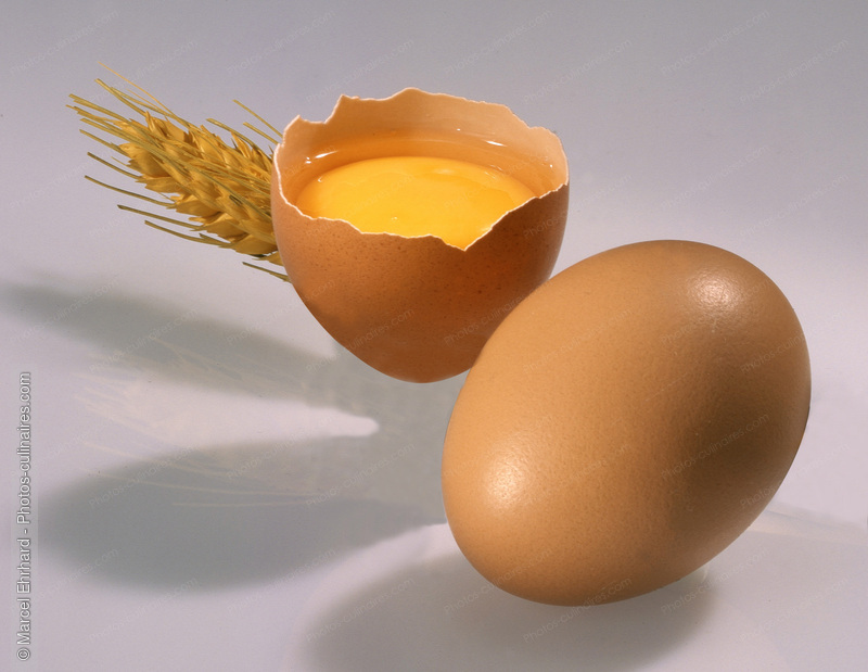 Oeuf avec coquille ouvert - photo r&eacute;f&eacute;rence FR86.jpg