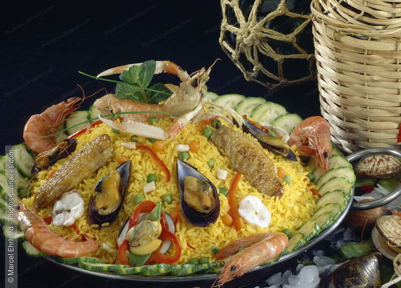 Paella aux fruit de mer - photo r&eacute;f&eacute;rence PO295.jpg