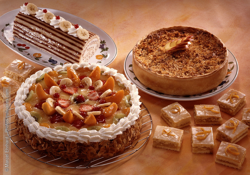 P&acirc;tisseries : tarte, biscuit, b&ucirc;che - photo r&eacute;f&eacute;rence DE15.jpg