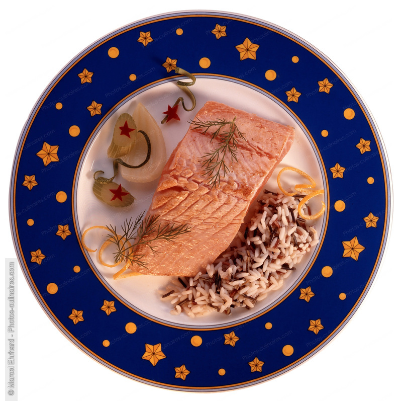 Pav&eacute; de saumon au riz sauvage - photo r&eacute;f&eacute;rence PO124.jpg