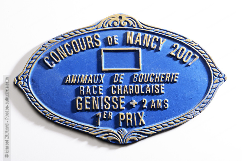 Plaque de concours boucherie - photo r&eacute;f&eacute;rence NM134N.jpg