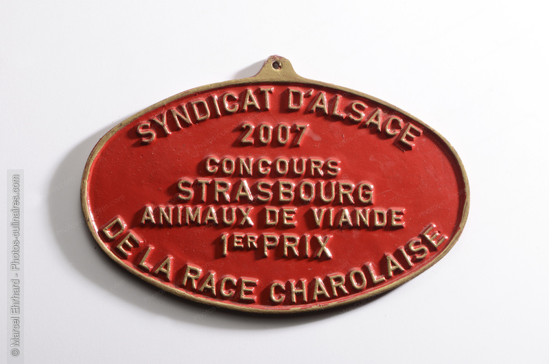 Plaque de concours boucherie - photo r&eacute;f&eacute;rence NM135N.jpg