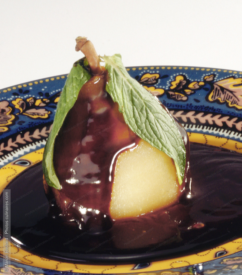 Poire au chocolat - photo r&eacute;f&eacute;rence DE631.jpg