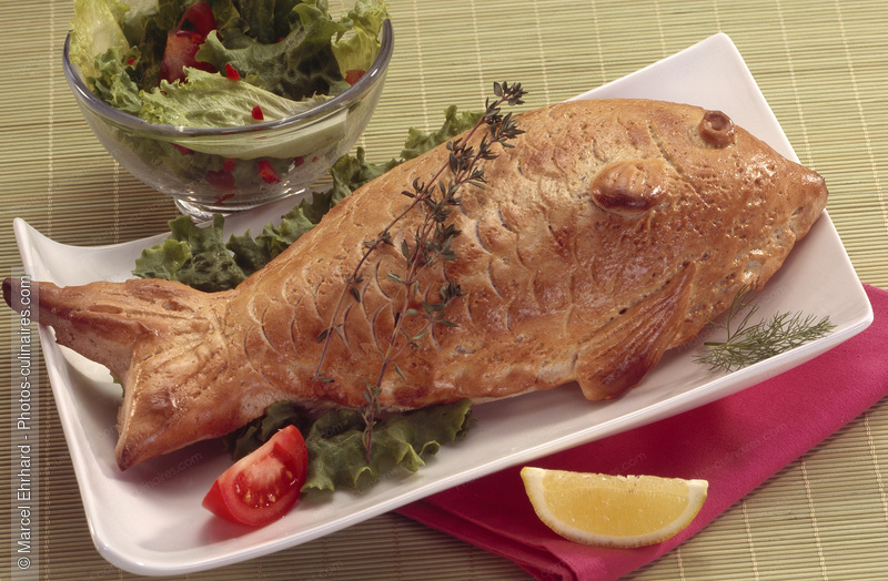 Poisson en &eacute;caille de cro&ucirc;te - photo r&eacute;f&eacute;rence PO397.jpg