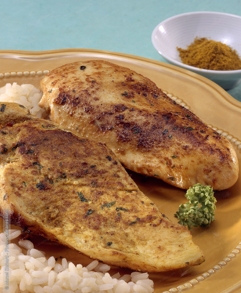 Poitrine de poulet au curry - photo r&eacute;f&eacute;rence PC522.jpg