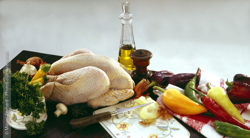 Poulet cru et l&eacute;gumes - photo r&eacute;f&eacute;rence PC159.jpg