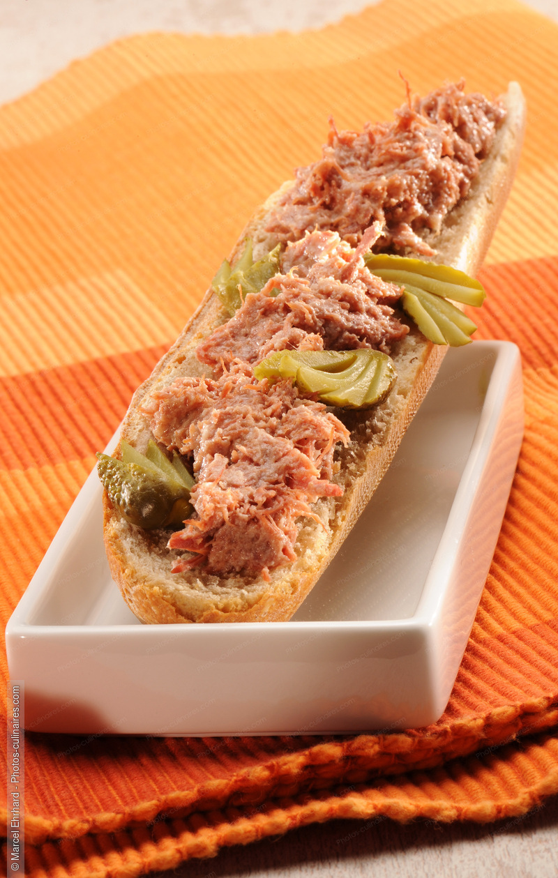 Sandwich a la rillette - photo r&eacute;f&eacute;rence KP182N.jpg