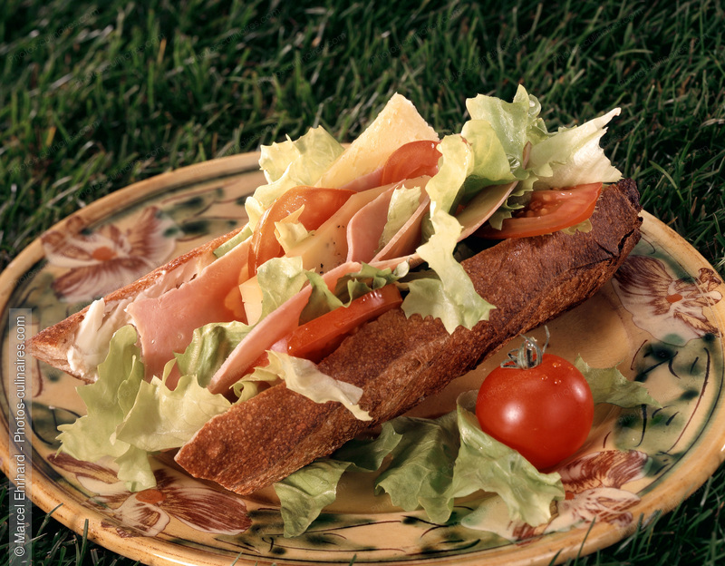 Sandwich bio aux jambon et fromage - photo r&eacute;f&eacute;rence KP8.jpg