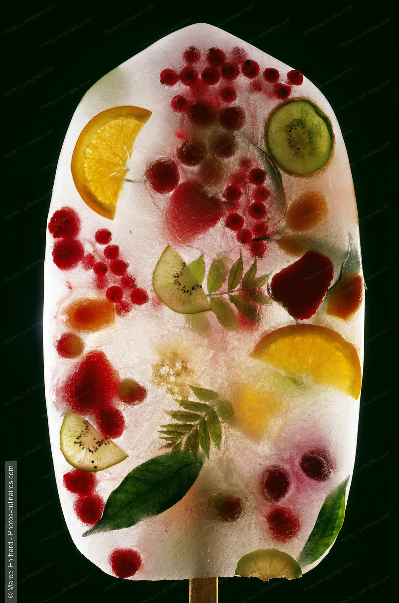 Sorbet aux fruits sur b&acirc;tonnet - photo r&eacute;f&eacute;rence DE150.jpg