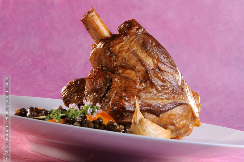Souris d'agneau aux lentilles - photo r&eacute;f&eacute;rence PC647N.jpg