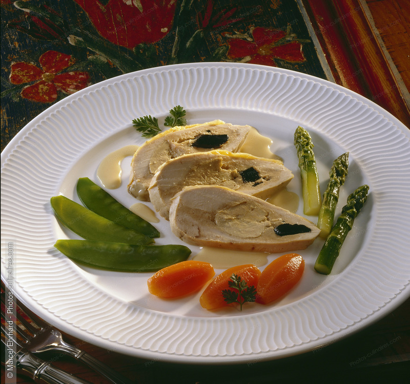 Suprême de pintade au foie gras et truffe - photo référence PC359.jpg