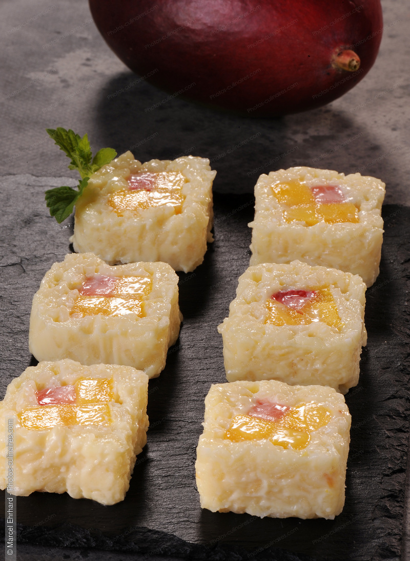 Sushi de riz farcies à la mangue - photo référence DE573N.jpg