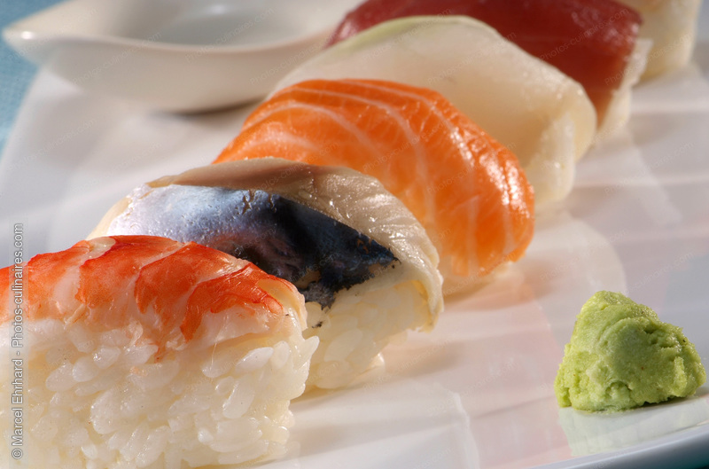 Sushi et wasabi - photo référence PO267N.jpg